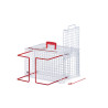 PLASTIC-COATED RESTRAINER CONTAINER WITH TWO DOORS